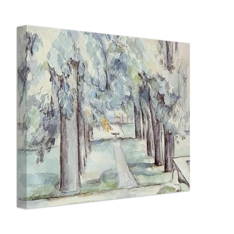 Paul Cezanne  Pool and Lane of Chestnut Trees at Jas de Bouffan Canvas