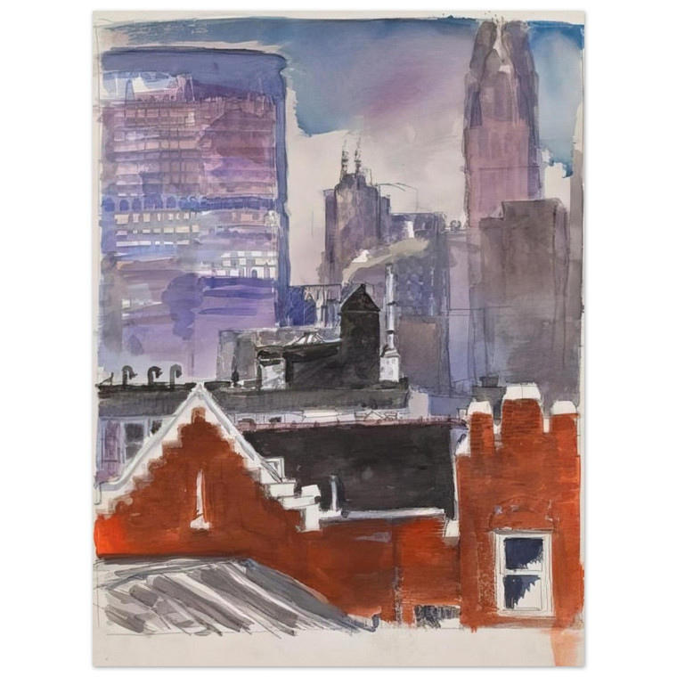 Paul Thek  Untitled cityscape  1986 Aluminum Print
