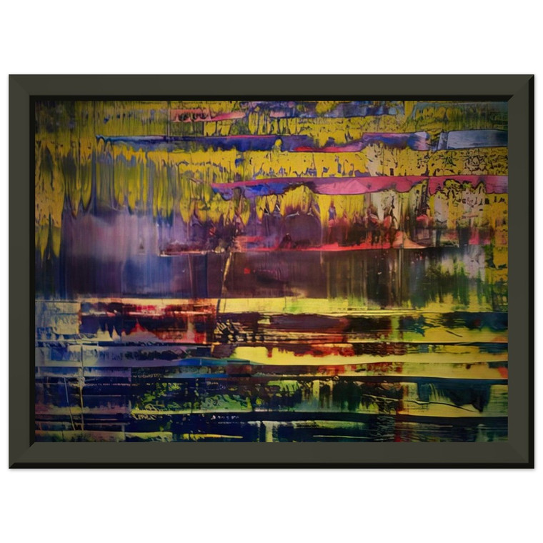 Gerhard Richter  WALLACE BOURNES Premium Metal Framed Art Print / Poster