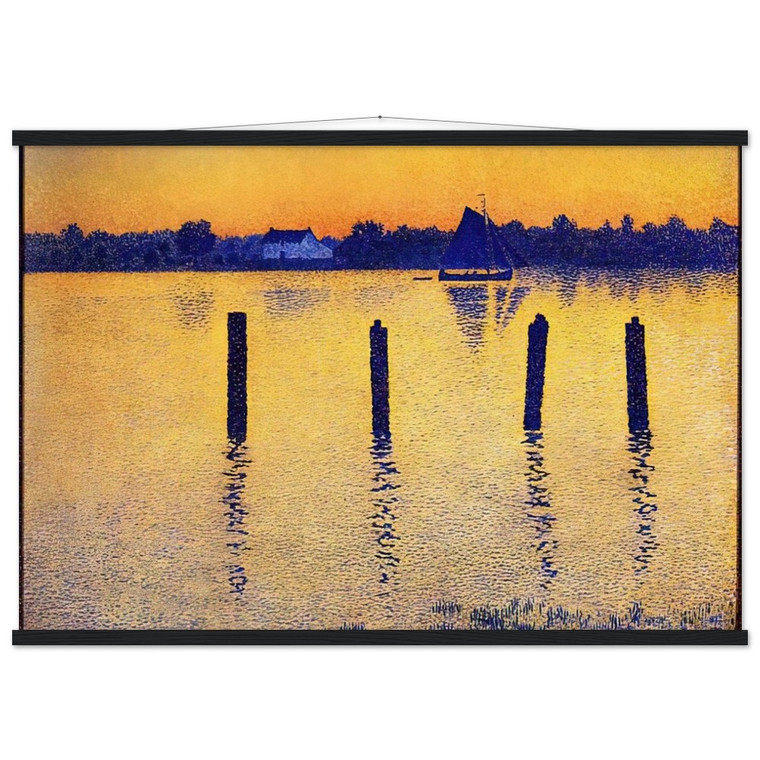 Theo van Rysselberghe SAILBOATS ON THE RIVER SCHELDT 1892 Matte Poster Hanger