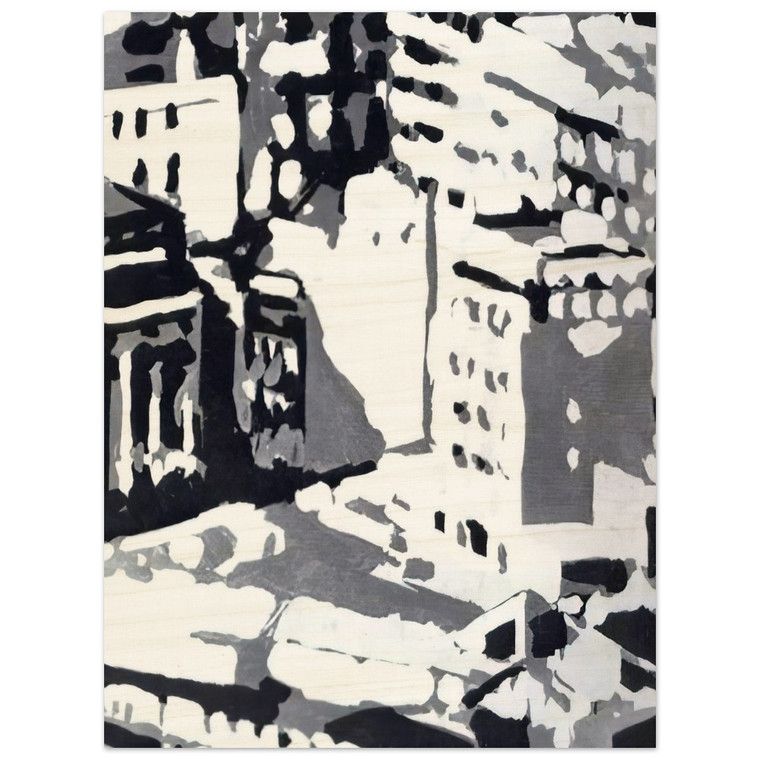 Gerhard Richter  TOWNSCAPE 1969 1 Wood Print