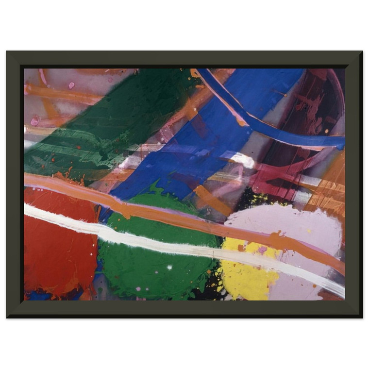 Albert Irvin  Festival  1983 Premium Metal Framed Art Print / Poster