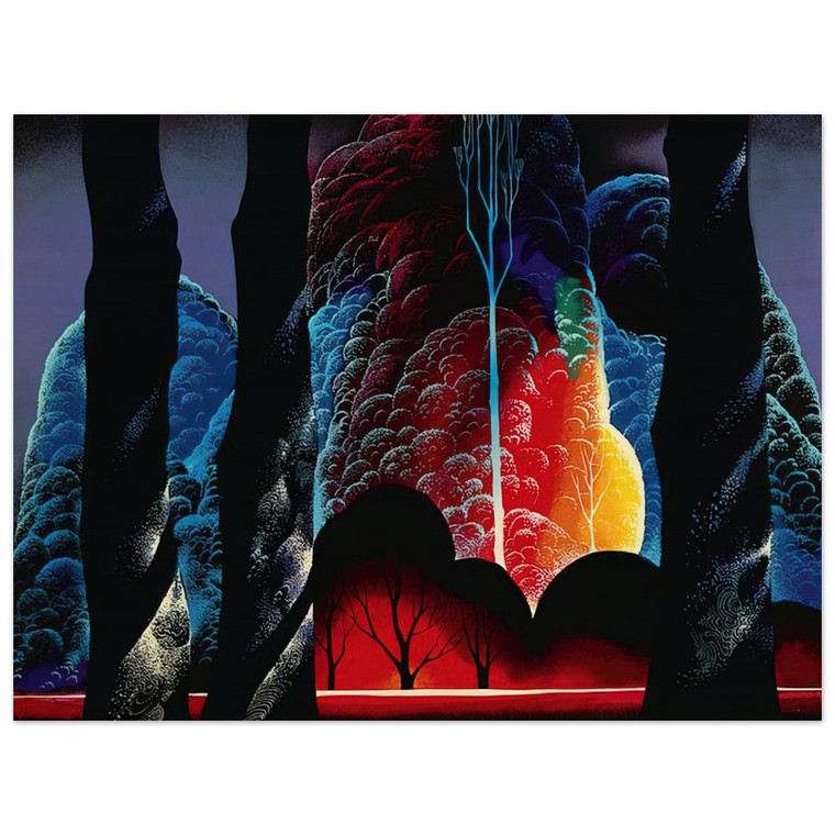 Eyvind Earle  Forest Symphony Wood Print