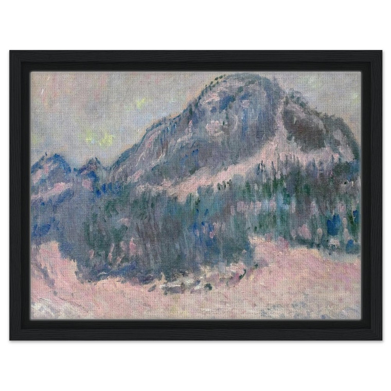 claude monet  Mount Kolsaas Rose Reflection Framed Canvas