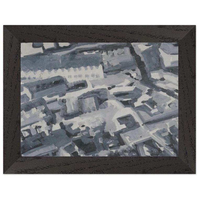 Gerhard Richter  TOWNSCAPE M3 1968 Premium Wooden Framed Art Print / Poster