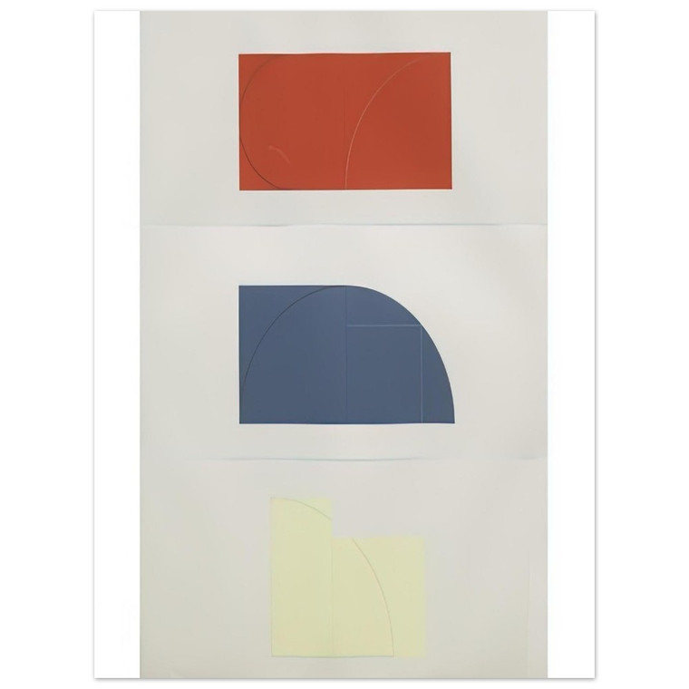 Robert Mangold  SERIES OF THREE 1984 Aluminum Print