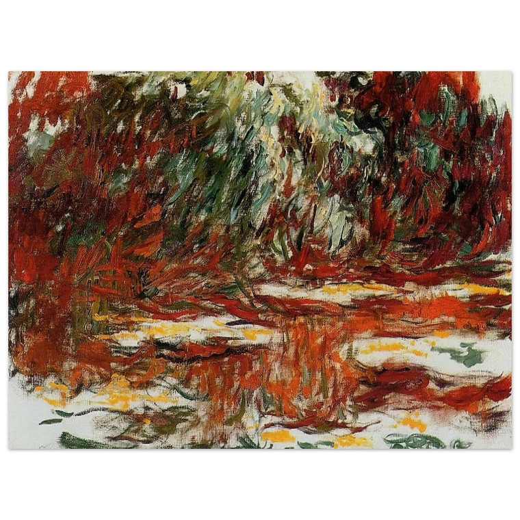 claude monet  Water Lily Pond Aluminum Print
