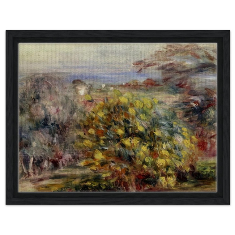 PierreAuguste Renoir  Landscape at Collettes Framed Canvas
