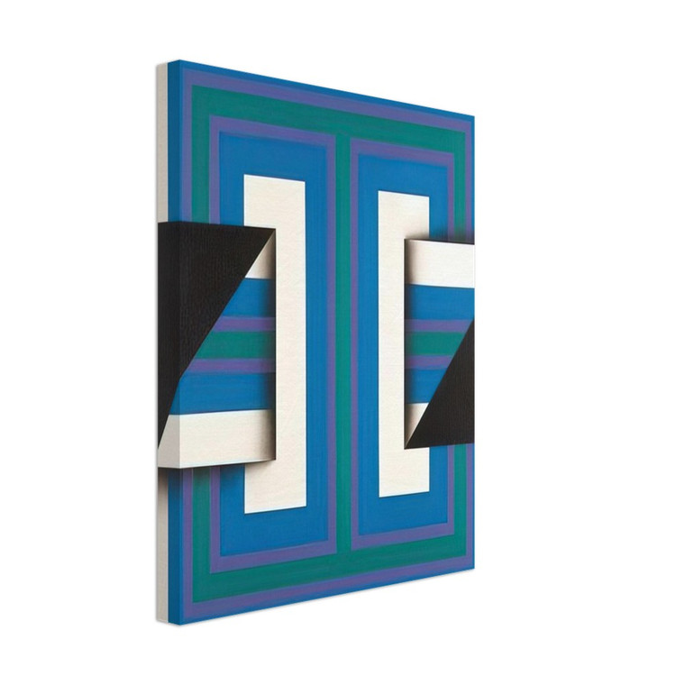 Omar Rayo  Palindrome 10  1967 Canvas