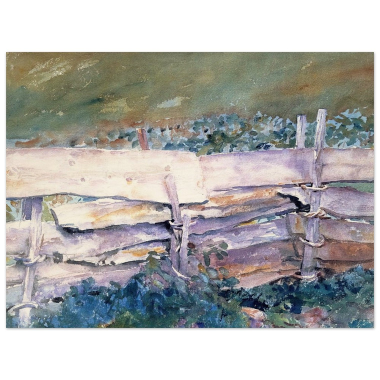 John Singer Sargent  The Fence Wood Print