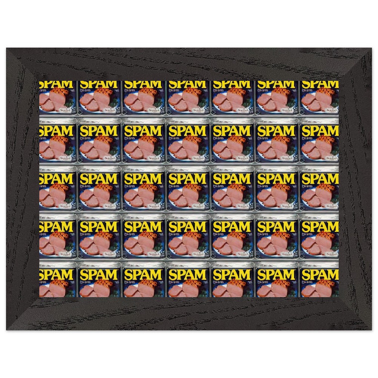 Andy Warhol  Spam Premium Wooden Framed Art Print / Poster