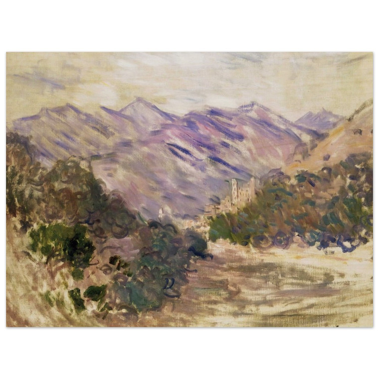 claude monet  The Valley of the Nervia with Dolceacqua Wood Print