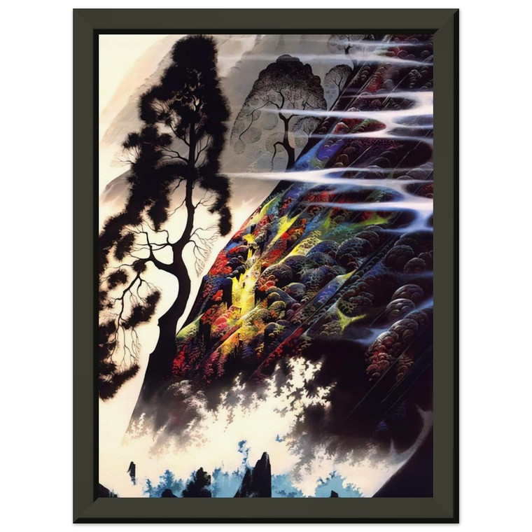 Eyvind Earle  Radiant Splendor Premium Metal Framed Art Print / Poster