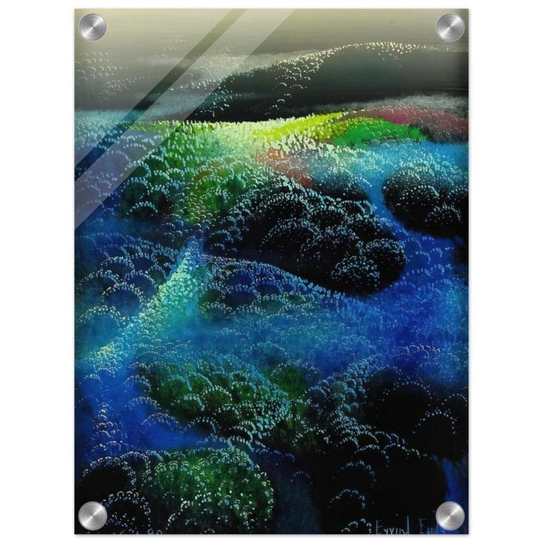 Eyvind Earle  Fields Of Fog Acrylic Print