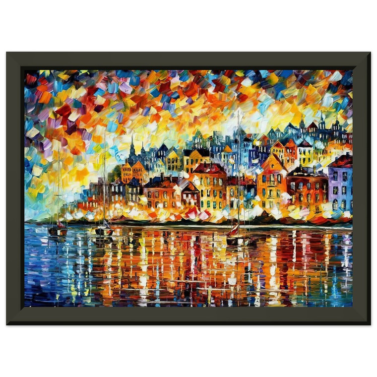 Leonid Afremov  Leonid Afremov N9 Premium Metal Framed Art Print / Poster
