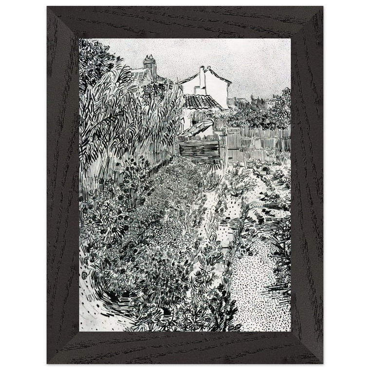 Vincent van Gogh The Garden with Flowers Framed Art Print / Poster