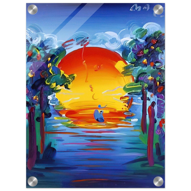 Peter Max  BETTER WORLD 1993 Acrylic Print