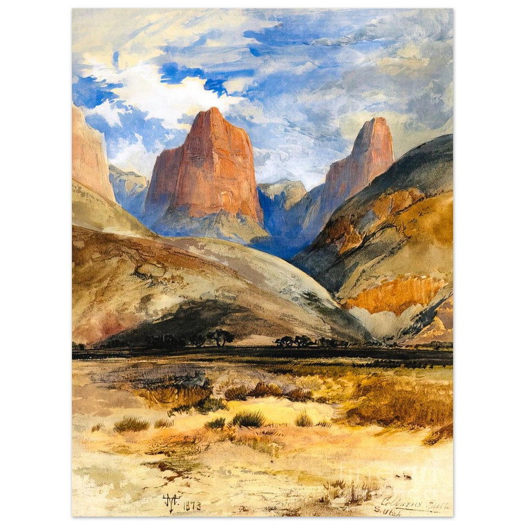 Thomas Moran  Colburns Butte South Utah Aluminum Print