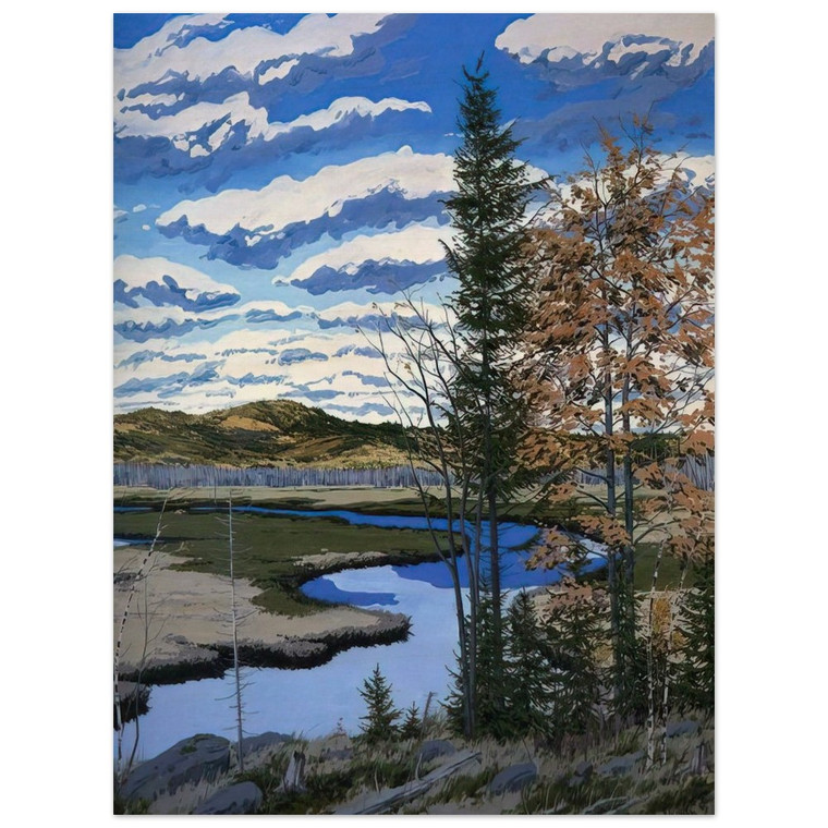 Neil Welliver  Shadow on Briggs Meadow  1981 Wood Print