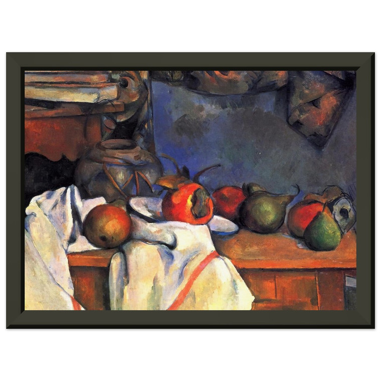 Paul Cezanne Still Life with Pomegranate and Pears Metal Framed Art Print