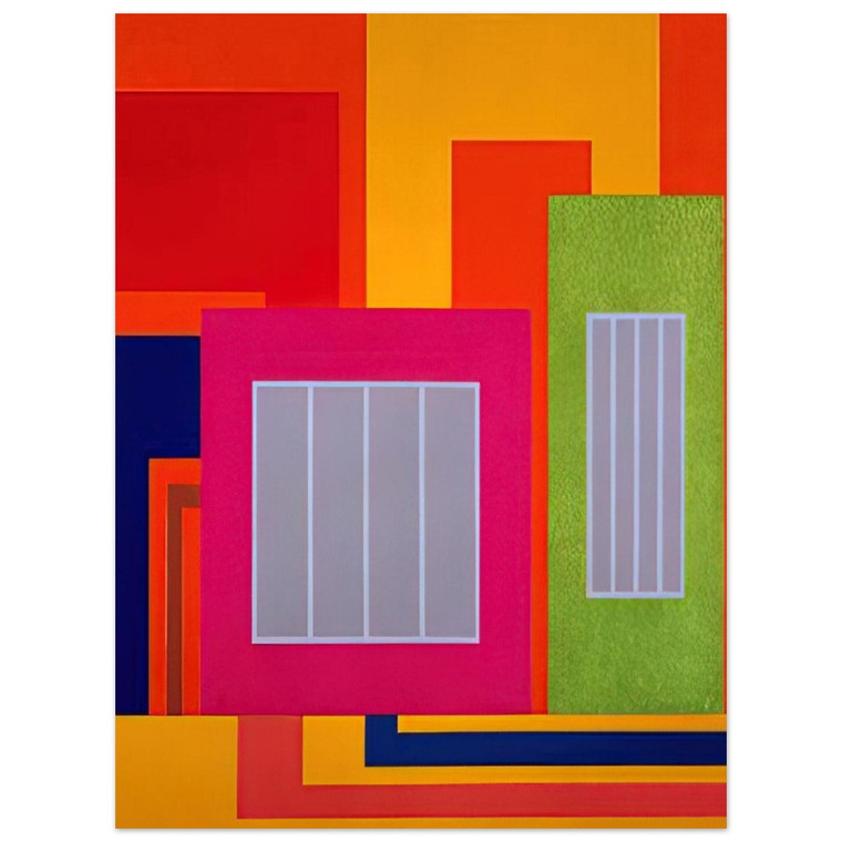 Peter Halley  Joy Pop  1998 Aluminum Print