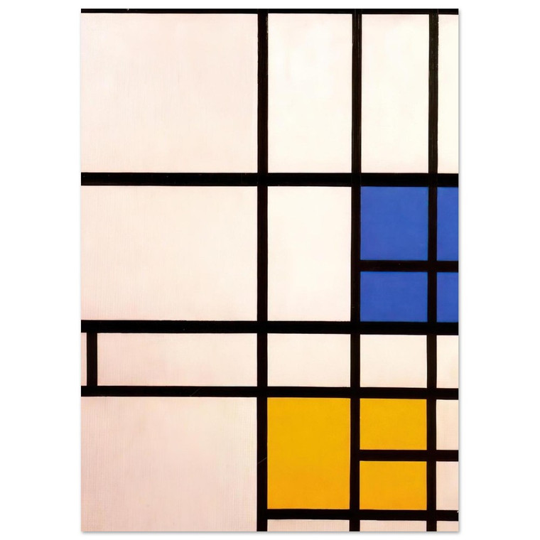 Piet Mondrian Composition N 11 London Blue Red Yellow Poster Print