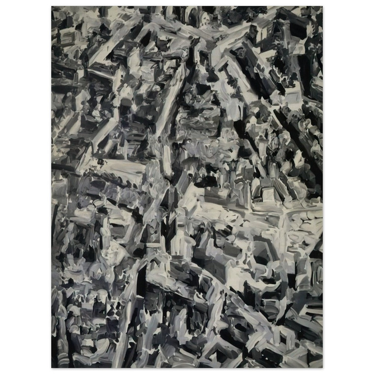 Gerhard Richter  TOWNSCAPE F 1968 Wood Print