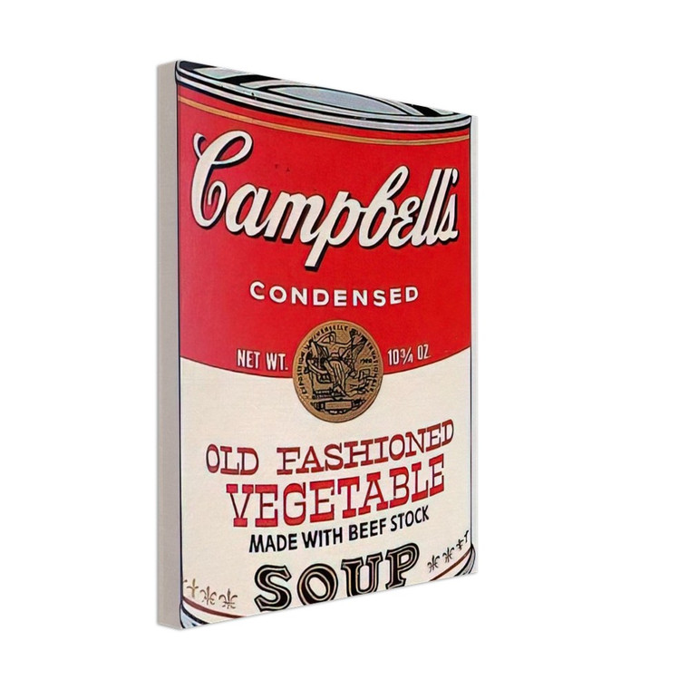 Andy Warhol  Campbells Soup Can  Old Fashioned Vegetable  Canvas