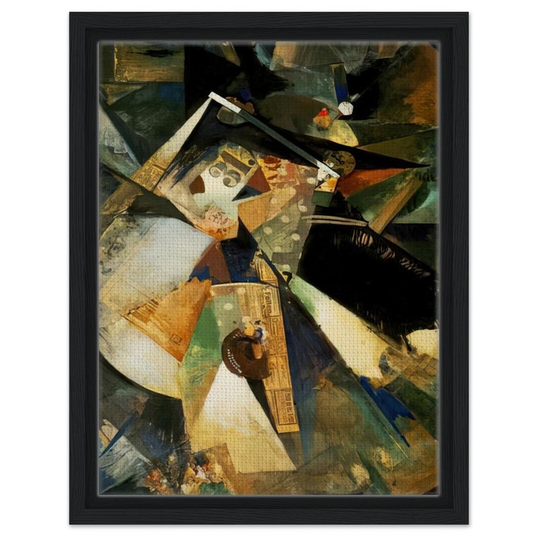 Kurt Schwitters  MERZPICTURE THIRTY ONE 1920 Framed Canvas