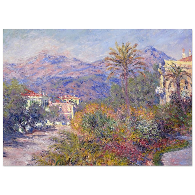 claude monet  Strada Romada in Bordighera Fine Art Poster / Art Print
