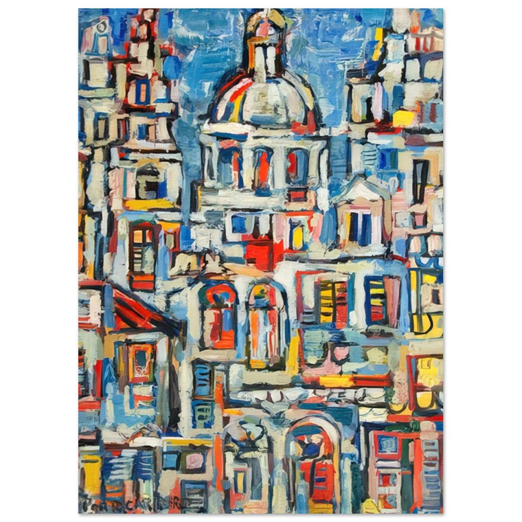 Rene Portocarrero  LANDSCAPE OF HAVANA 1961 Fine Art Poster / Art Print