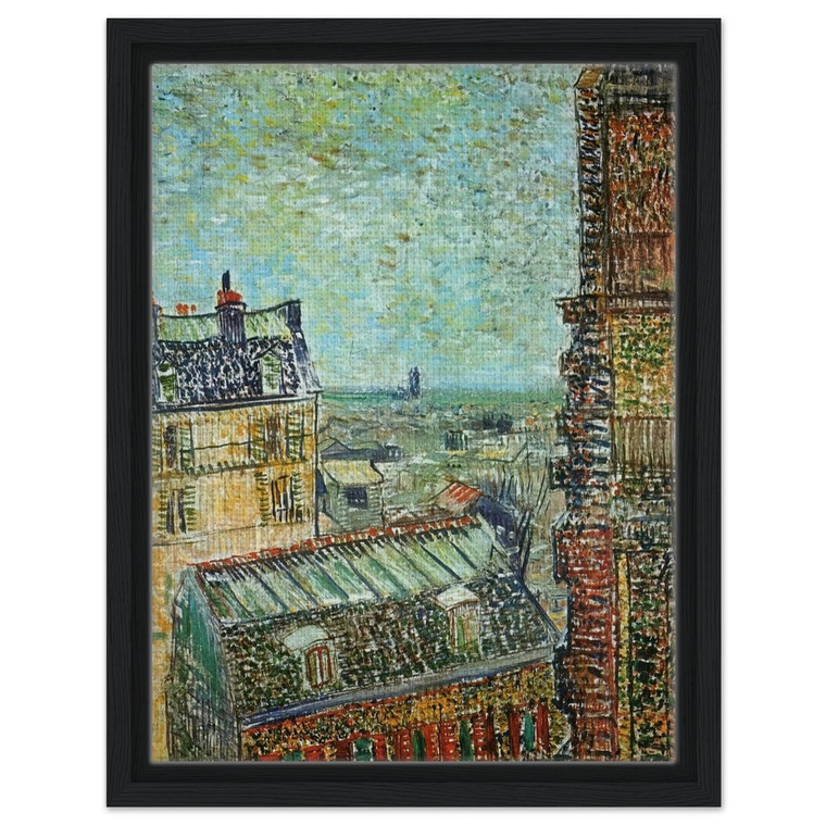 Vincent van Gogh Paris from Rue Lepic Room Framed Canvas