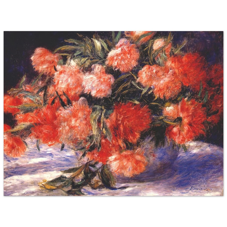 PierreAuguste Renoir  Peonies Aluminum Print