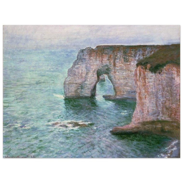 claude monet  The Manneport Seen from the East Wood Print