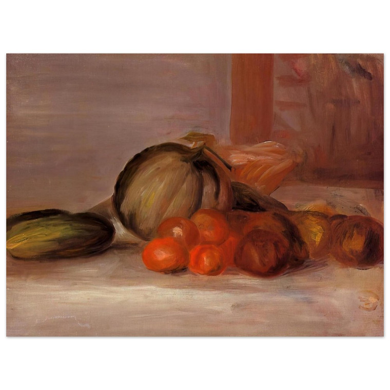 PierreAuguste Renoir  Still Life with Melon N2 Aluminum Print