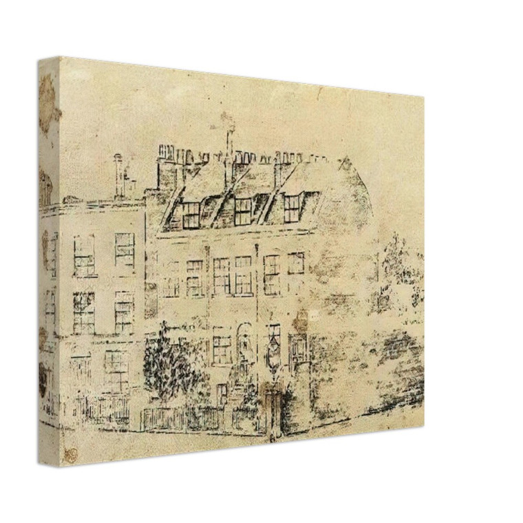 Vincent van Gogh  Vincents Boarding House in Hackford Road Brixton London Canvas