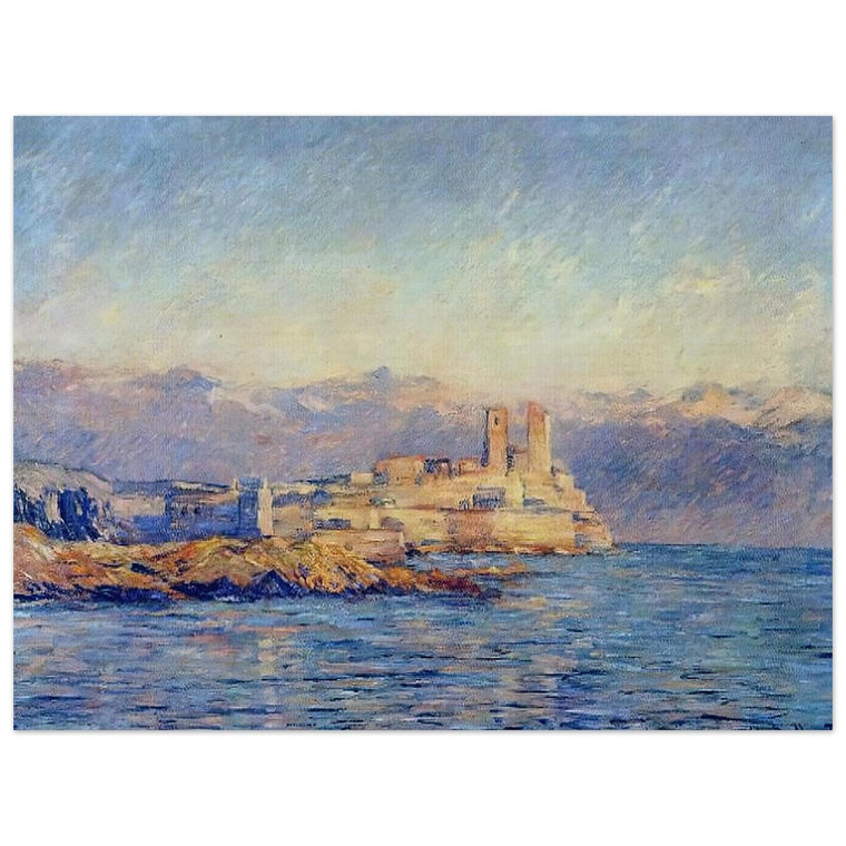 claude monet  The Castle in Antibes Aluminum Print