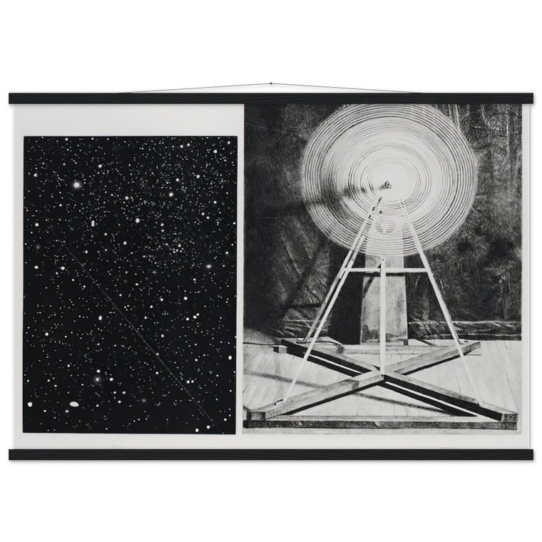 Vija Celmins CONCENTRIC BEARINGS 1984 Matte Paper Poster with Hanger