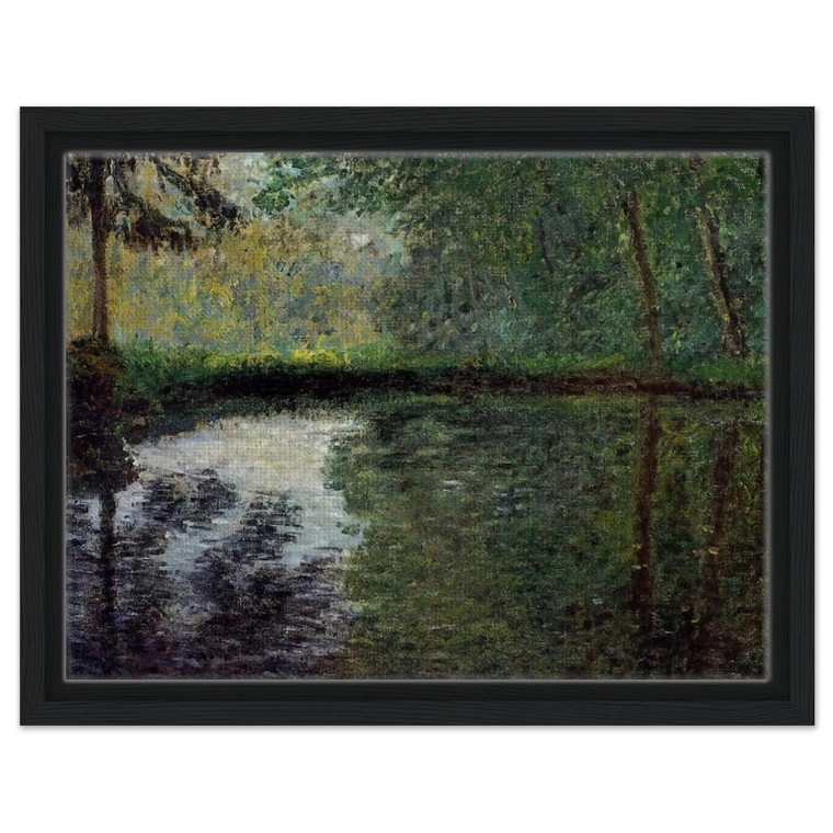 claude monet  The Pond at Montgeron 2 Framed Canvas