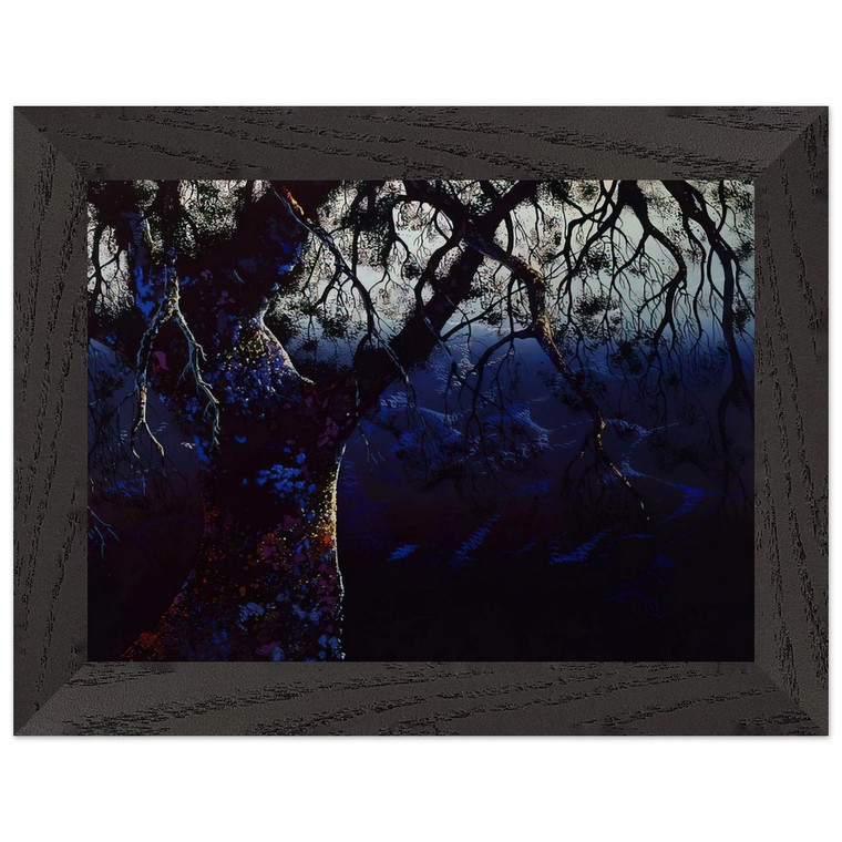 Eyvind Earle  Jewel Tree Premium Wooden Framed Art Print / Poster