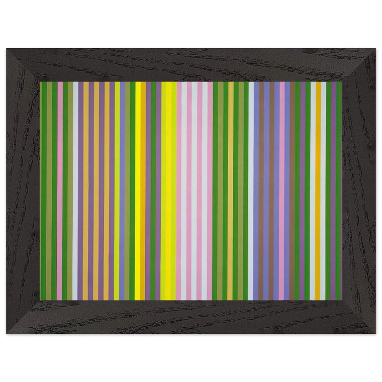 Gene Davis  Zebra  1969 Premium Wooden Framed Art Print / Poster