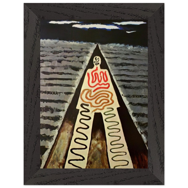 Man Ray  A NIGHT AT SAINT JEAN Premium Wooden Framed Art Print / Poster