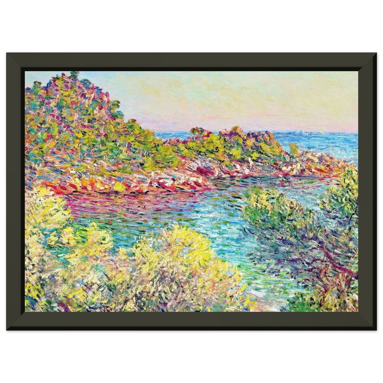 claude monet  Landscape near Montecarlo Premium Metal Framed Art Print / Poster