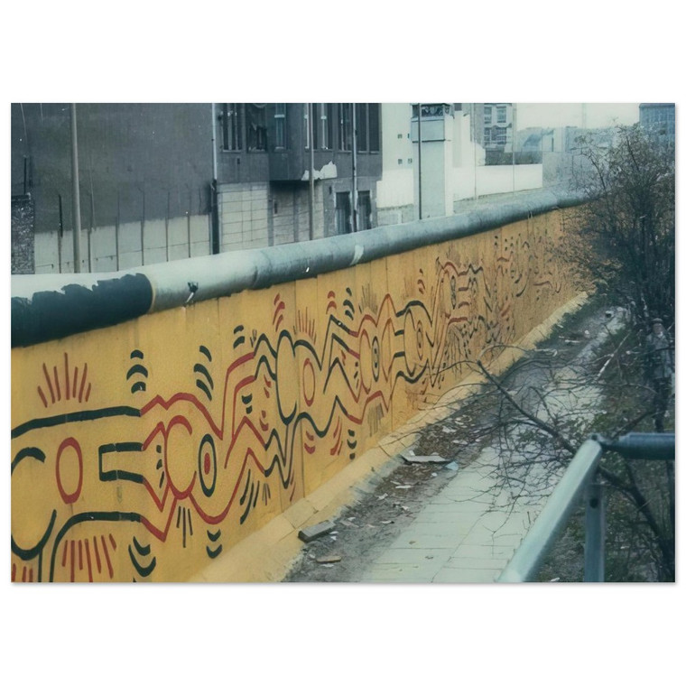 Keith Haring  BERLIN MURAL 1986 N2 Fine Art Poster / Art Print