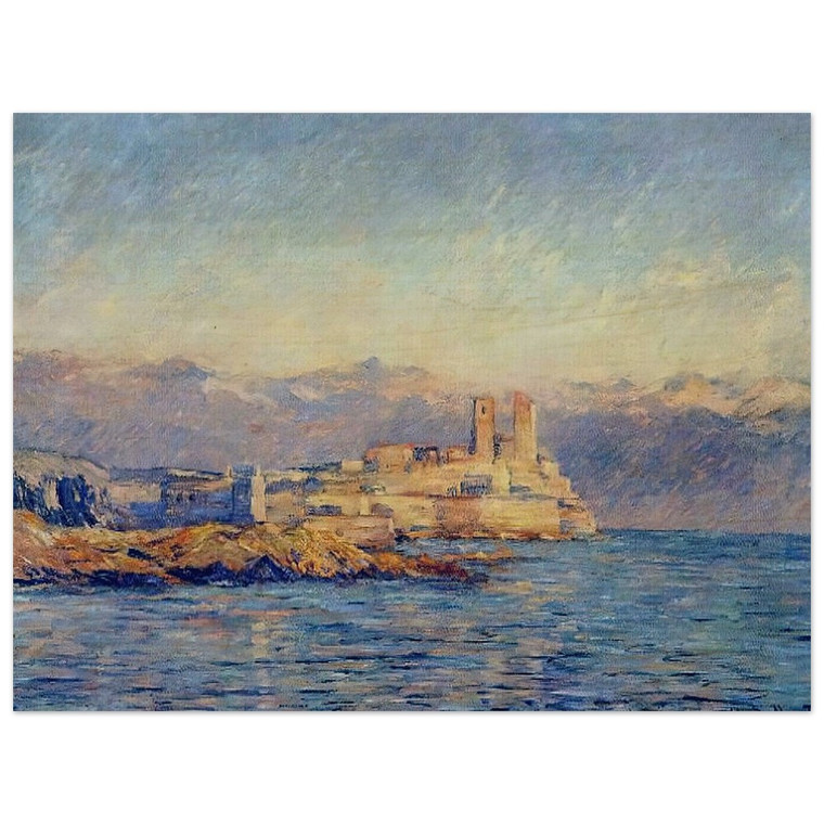claude monet  The Castle in Antibes Wood Print