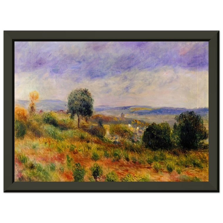Pierre-Auguste Renoir Landscape Auvers sur Oise Premium Metal Framed Print