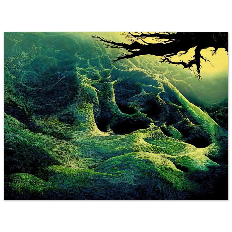 Eyvind Earle  My Soul Wood Print