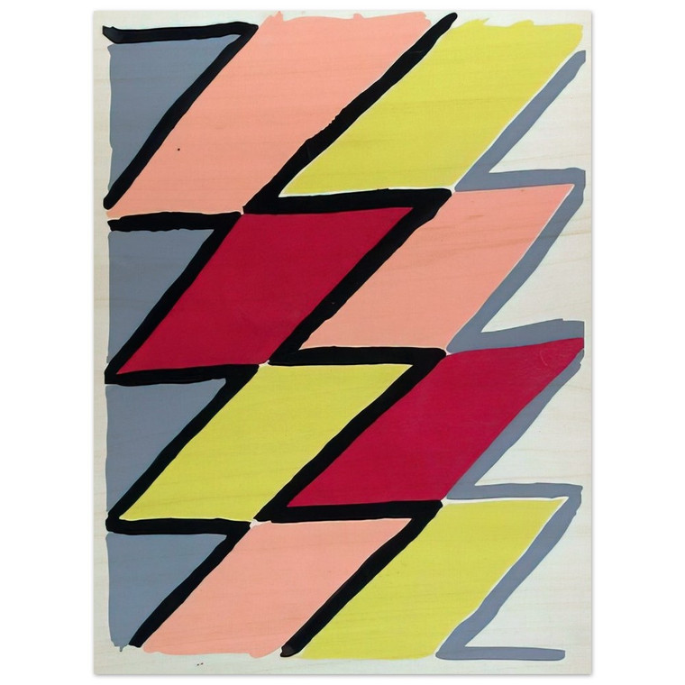 Sonia Delaunay  COMPOSITION 22 Wood Print