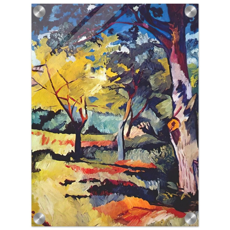 Natalia Goncharova  Landscape at Ladyzhino  1908 Acrylic Print