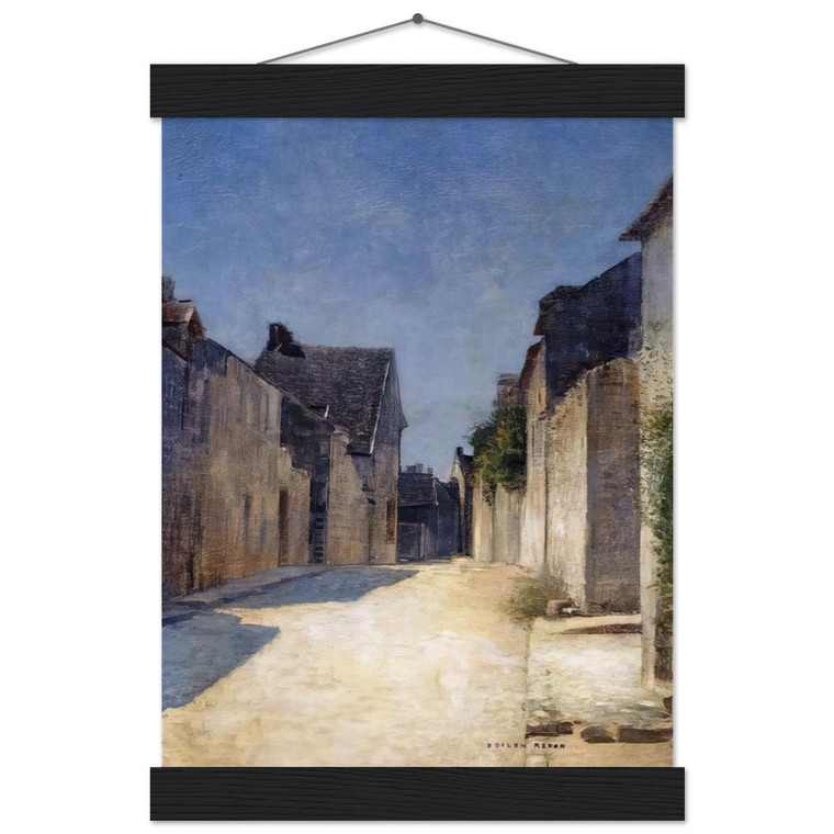 Odilon Redon STREET IN SAMOIS 1888 Matte Paper Poster with Hanger
